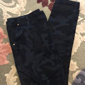 Dark Blue Camo Premium Zara Jeans Slim Fit